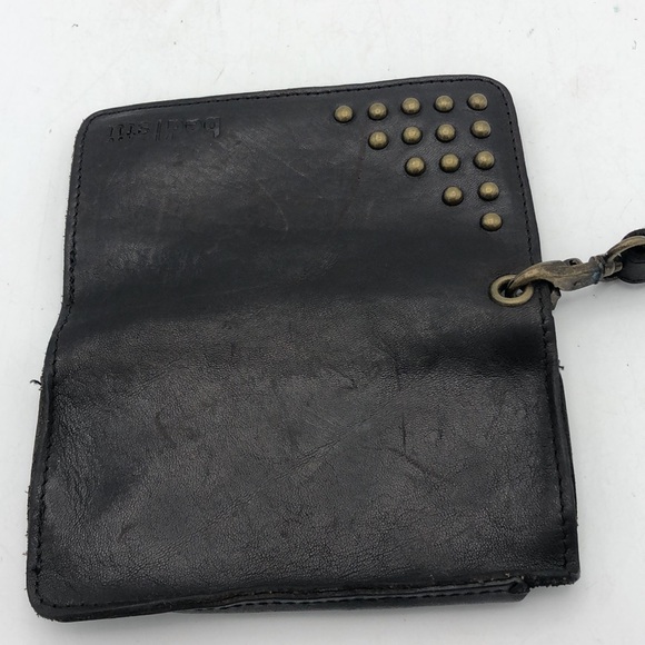 Bed Stu Bags Bed Stu Black Sloan Studded Wallet Brown Poshmark